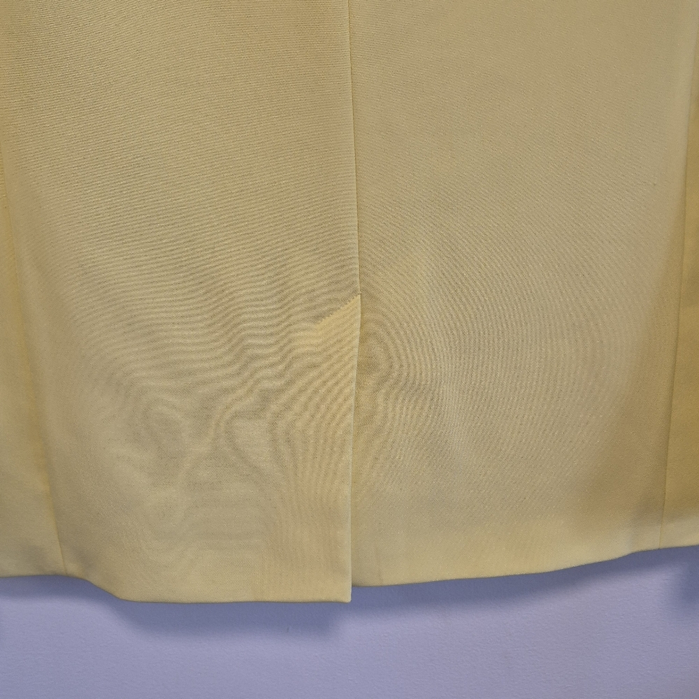 Topshop Oversized Blazer Single Breasted Lined Lemon Yellow Women's Sz 4 - Picture 9 of 11
